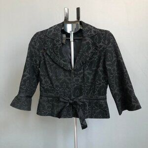 Free People Cropped Corduroy Brocade Detail Jacket